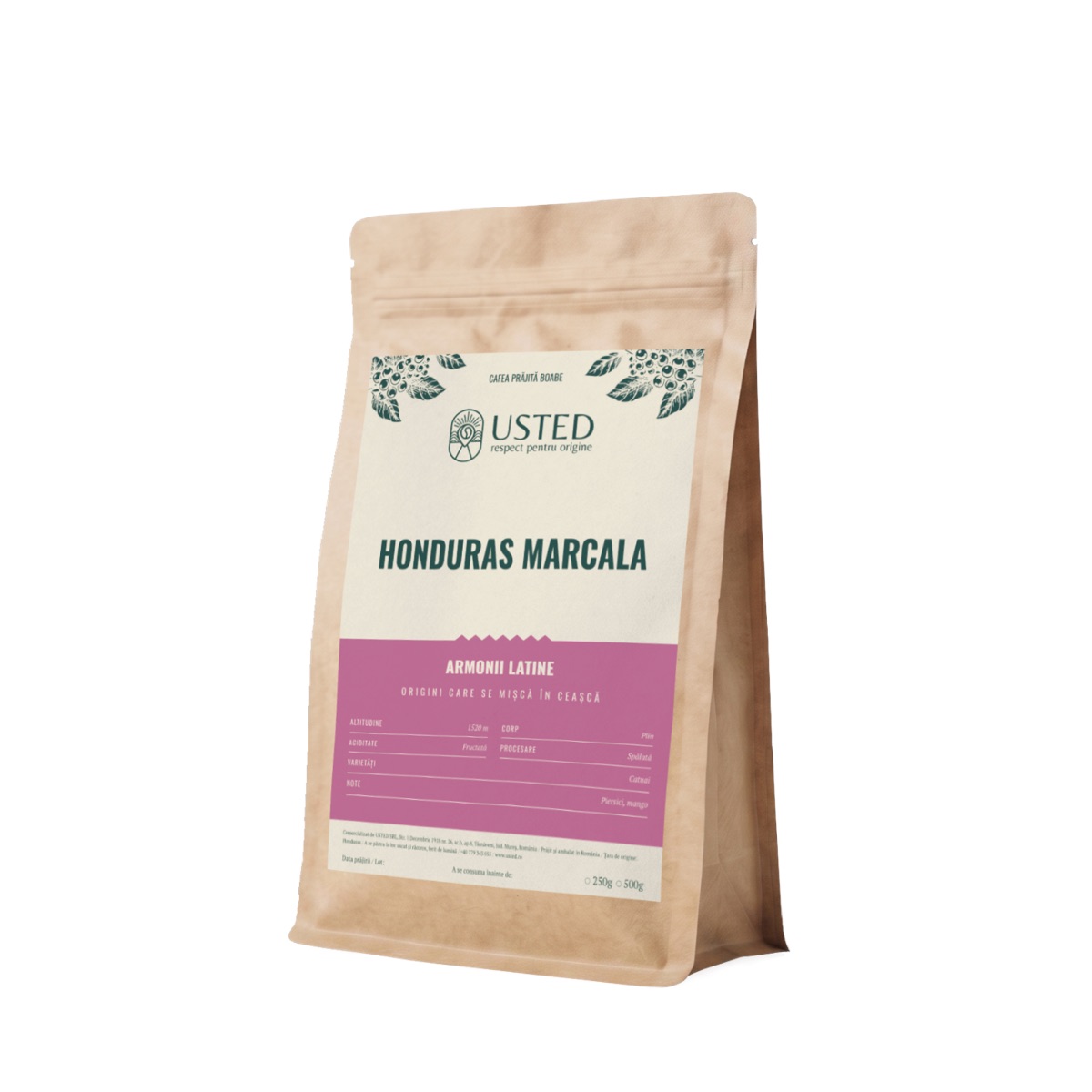 Honduras Marcala, laterală